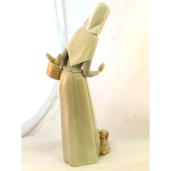 LLADRO Spain Porcelain SHEPHERDESS w DOG GIRL 10 3/4"h Figurine #1034 Glazed - Picture 4 of 13